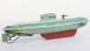 Tinplate Wolverine clockwork submarine, USA 1940s - 2