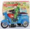 Boxed KO (Japan) tinplate friction powered Delivery Motorcycle