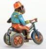 Arnold tinplate clockwork Monkey riding a Trike, made in Germany US zone - 2