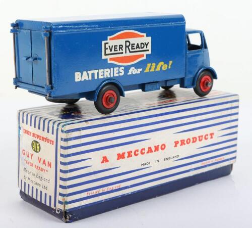 Furgoneta Guy Van Colección Dinky Toys GB N° 918 Camion Guy Van EVER READY Truck Jamais Joué En Boite RARE Caja De Reproducción Dinky