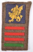 WW2 43rd (Wessex) Infantry Division 214th Brigade 1st Battalion Worcestershire Regiment Battle Dress Combination Insignia