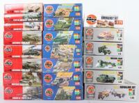 Boxed Airfix 1:72 and 1:76 Army tanks and vehicles kit