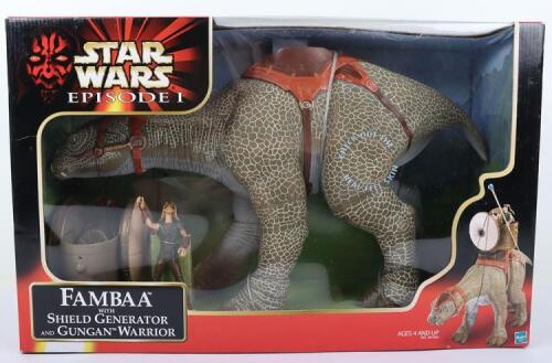 Boxed Hasbro Star Wars Episode 1 Fambaa with Shield Generator and