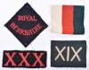 4x British Regimental Pagri Flashes