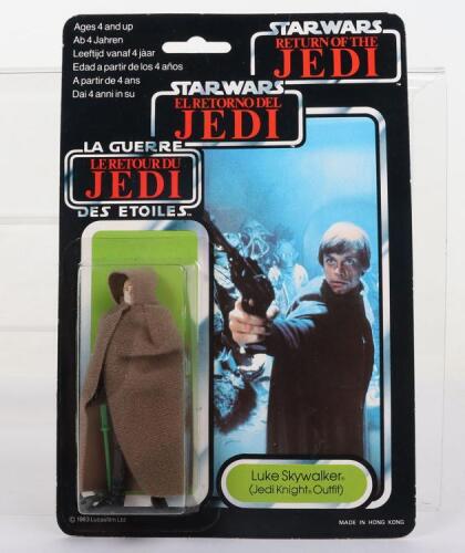 Palitoy General Mills Star Wars Tri Logo Return of The Jedi Luke Skywalker (Jedi Knight Outfit) Vintage Original Carded Figure