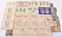 A collection of cigarette cards