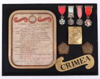 A Superb Crimean War Group of 4 Medals and Associated Items to a Captain in the 49th (Princess Charlotte of Wales’s) (Hertfordshire) Regiment