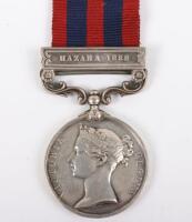 An Interesting Hazara Campaign India General Service Medal to a Soldier in the Northumberland Fusiliers Who Was Reduced in Rank Twice