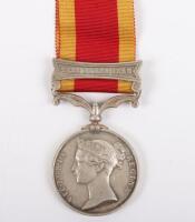 Second China War Medal to a Sergeant in the Royal Regiment