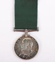 Edwardian Volunteer Long Service Medal to a Bandsman in the 4th Volunteer Battalion Hampshire Regiment