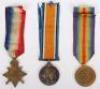 Great War 1914 Star Medal Trio to the 17th (Duke of Cambridge’s Own) Lancers, - 3