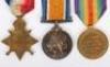 Great War 1914 Star Medal Trio to the 17th (Duke of Cambridge’s Own) Lancers, - 4