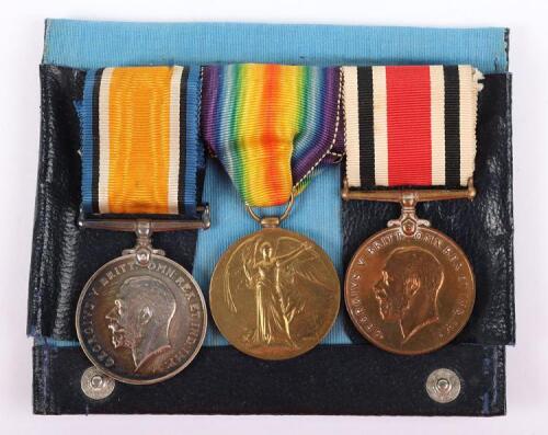 Great War Pair of Medals to the Hampshire Regiment with a Special Constabulary Long Service Medal