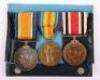 Great War Pair of Medals to the Hampshire Regiment with a Special Constabulary Long Service Medal