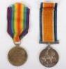 Great War Medal Pair the Welsh Regiment - 2