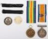 Great War New Zealand Medal and Silver War Badge Group - 3