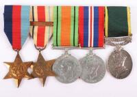 WW2 North Africa Campaign Medal Group of Five Hampshire Regiment