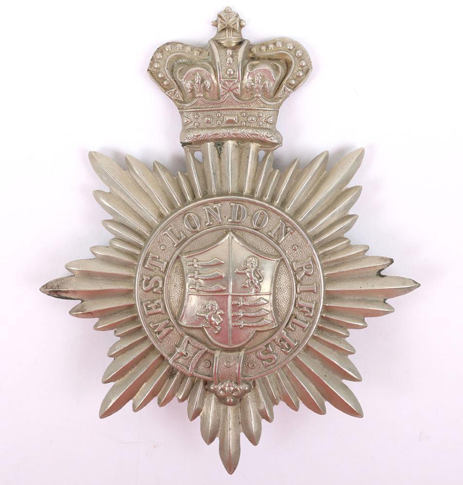 London Rifles Patch Victorian West London Rifles Shako Plate
