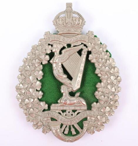 Post 1902 Royal Irish Rifles Pouch Badge