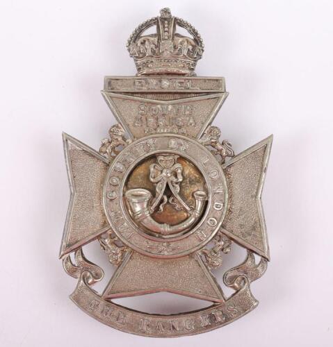 12th County of London Battalion &lsquo;The Rangers&rsquo; Officers Pouch Badge
