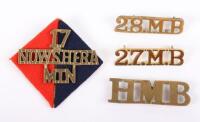 4x Royal Artillery Pagri Flah Badges