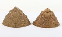 2x British Other Ranks Lance Cap Plates