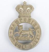 Victorian 3rd Volunteer Battalion Hampshire Regiment Other Ranks Glengarry Badge,