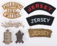 Grouping of Badges and Insignia of Hampshire Regiment / Channel Islands Interest