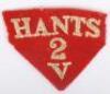 2nd Volunteer Battalion Hampshire Regiment Cloth Title