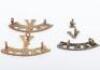 3x 1st Volunteer Battalion Hampshire Regiment Shoulder Titles - 3