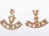 2x 2nd Volunteer Battalion Hampshire Regiment Shoulder Titles - 2