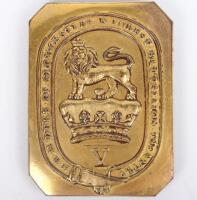 Rare New Forest (Duke of Gloucester’s) Battalion Volunteer Infantry Officers Shoulder Belt Plate