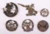 6x Sterling and Hallmarked Silver Hampshire Regiment Sweetheart Brooches - 2