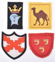 4x WW2 Cornwall Home Guard Cloth Formation Signs