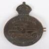WW1 Royal Naval Air Service Armoured Car Squadron Collar Badge