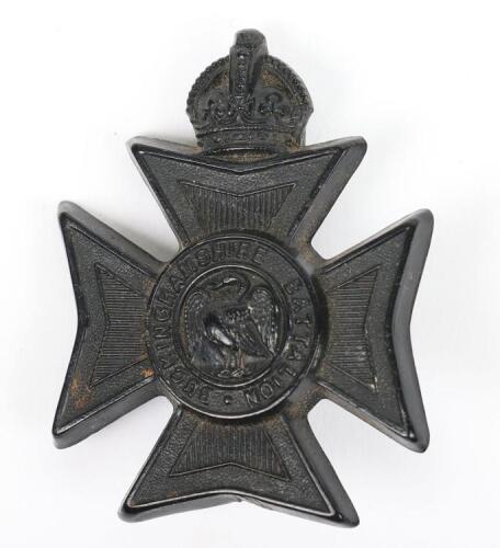 Rare WW2 Bucks Battalion War Economy Plastic Cap Badge