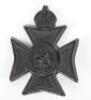 Rare WW2 Bucks Battalion War Economy Plastic Cap Badge