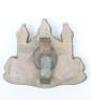 WW2 Cambridgeshire Regiment War Economy Plastic Cap Badge - 2