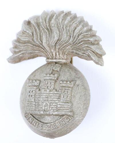 WW2 Inniskilling Fusiliers War Economy Plastic Cap Badge