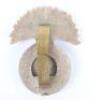 WW2 Inniskilling Fusiliers War Economy Plastic Cap Badge - 2