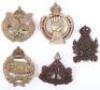 5x WW2 British War Economy Plastic Cap Badges