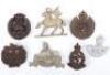 7x WW2 British War Economy Plastic Cap Badges