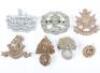 7x WW2 British War Economy Plastic Cap Badges