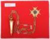 Victorian The Kings Own Light Infantry (South Yorkshire Regiment) Officers Cross Belt Badge and Whistle