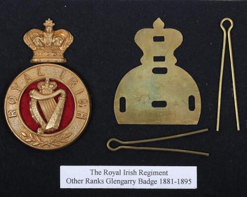 Victorian Royal Irish Regiment Other Ranks Glengarry Badge