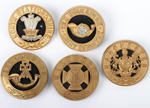 5x British Regimental Other Ranks Helmet Plate Centres