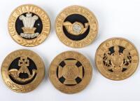 5x British Regimental Other Ranks Helmet Plate Centres