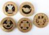5x British Regimental Other Ranks Helmet Plate Centres