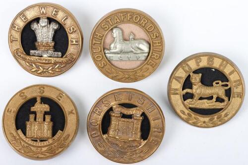 5x British Regimental Other Ranks Helmet Plate Centres