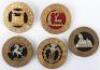 5x British Regimental Other Ranks Helmet Plate Centres